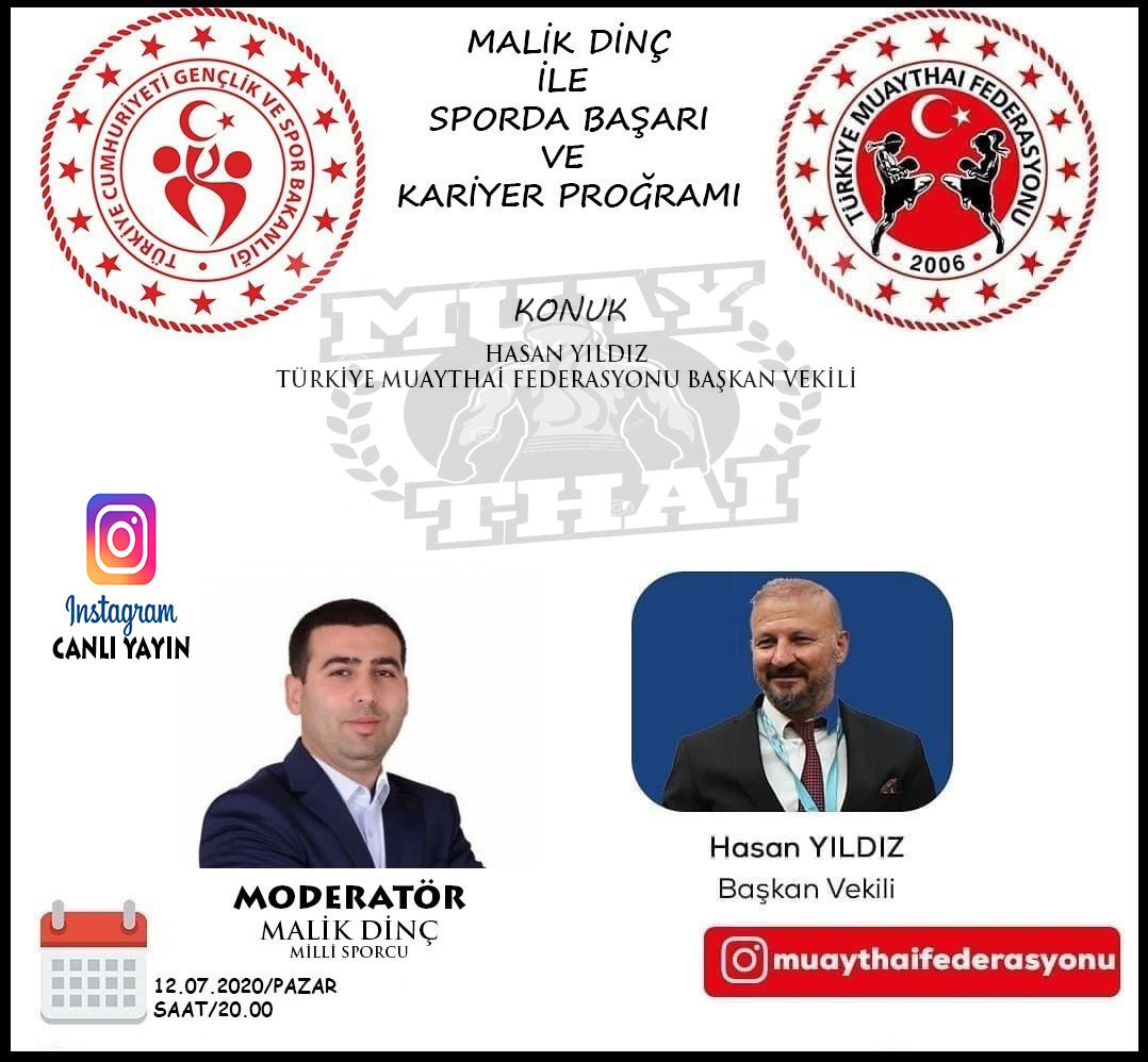 Malik Dinç ile Sporda Başarı ve Kariyer Programı Konuk Hasan Yıldız Türkiye Muaythai Federasyonu Başkan Vekili